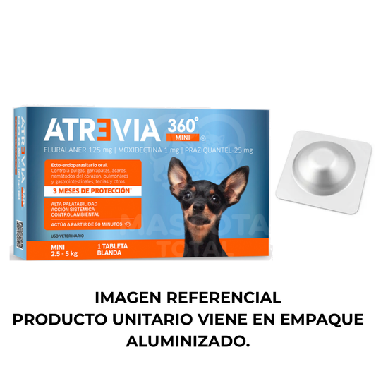 Atrevia® 360° | Ecto-endoparasitario Oral de Múltiple Acción con 12 Semanas de Protección
