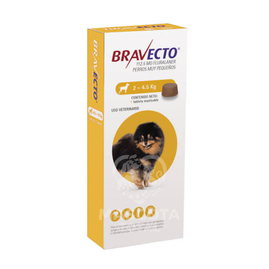 Bravecto® Tableta masticable | 3 Meses de Protección contra Pulgas, Garrapatas y Ácaros