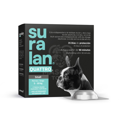 Suralan® Quattro | Tableta Antiparasitaria Interna y Externa de Múltiple Acción para Perros