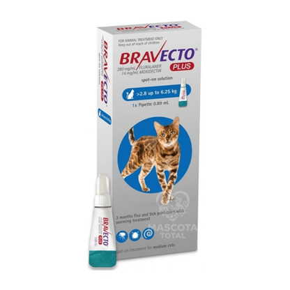 Bravecto® Plus | Pipeta Spot-On con Protección 5 en 1, hasta 12 Semanas
