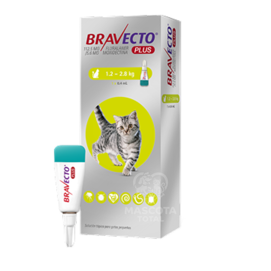 Bravecto® Plus | Pipeta Spot-On con Protección 5 en 1, hasta 12 Semanas