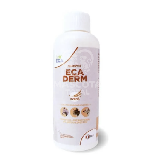 ECADERM® Shampoo Avena | Champú Medicado con Ácido Hipocloroso para Perros y Gatos