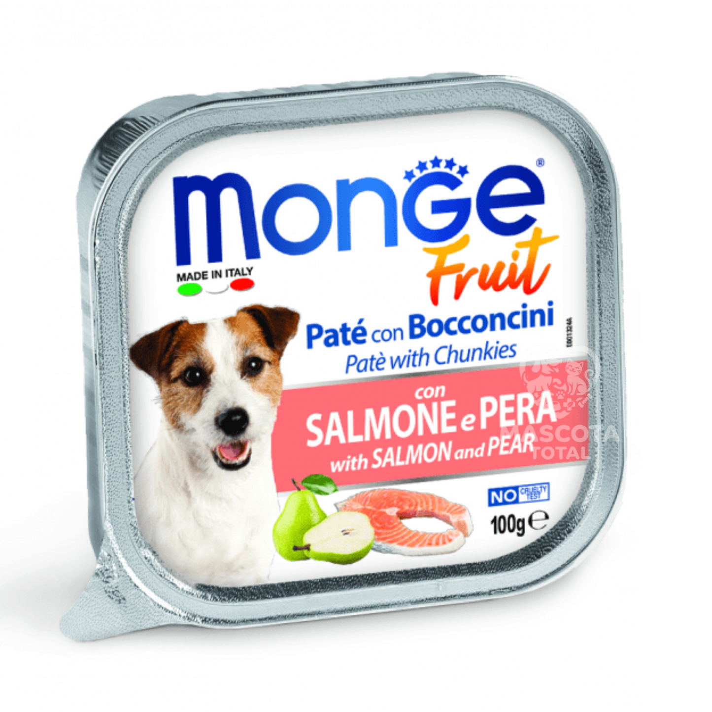 Monge Fruit Cordero y Manzana | Alimento Húmedo Superpremium para Perros (Alutray 100 g)