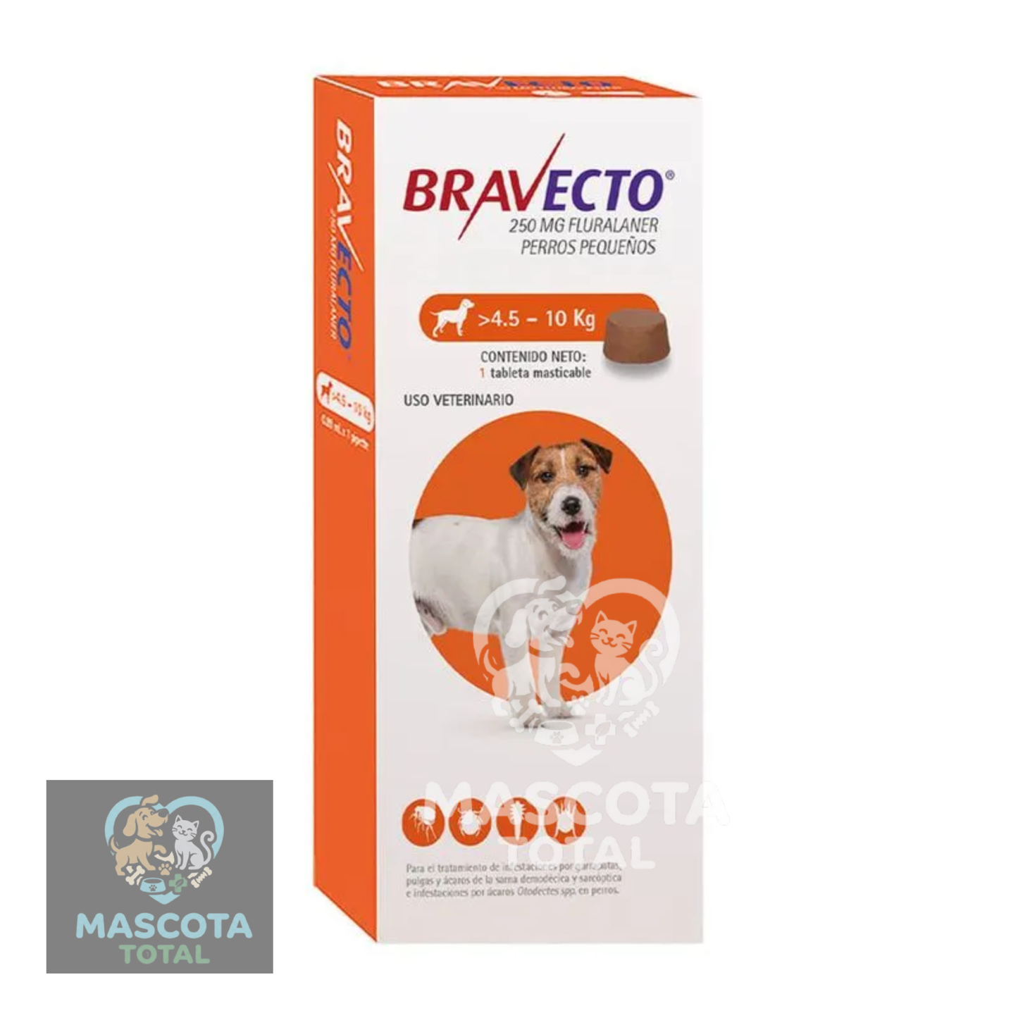 Bravecto® Tableta masticable | 3 Meses de Protección contra Pulgas, Garrapatas y Ácaros