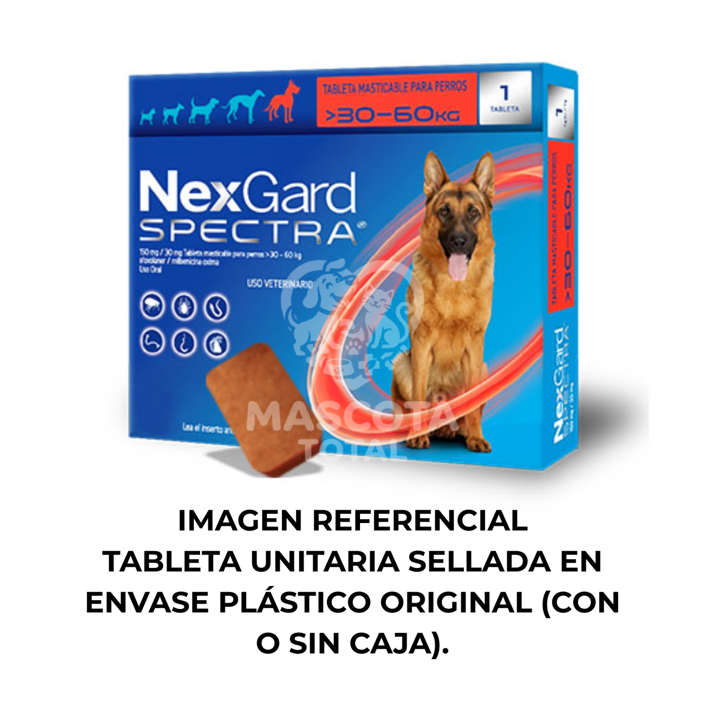 NexGard Spectra® | Tableta de Protección Mensual Contra Pulgas, Garrapatas y Parásitos Internos