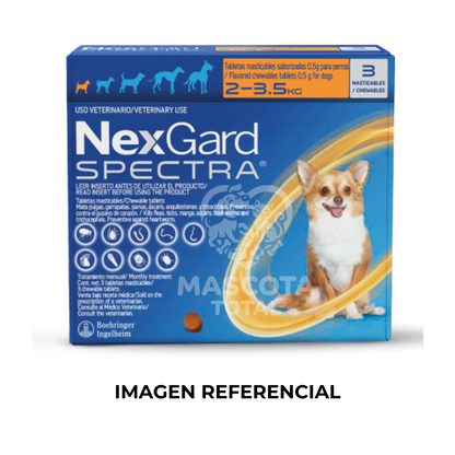 NexGard Spectra® | Tableta de Protección Mensual Contra Pulgas, Garrapatas y Parásitos Internos