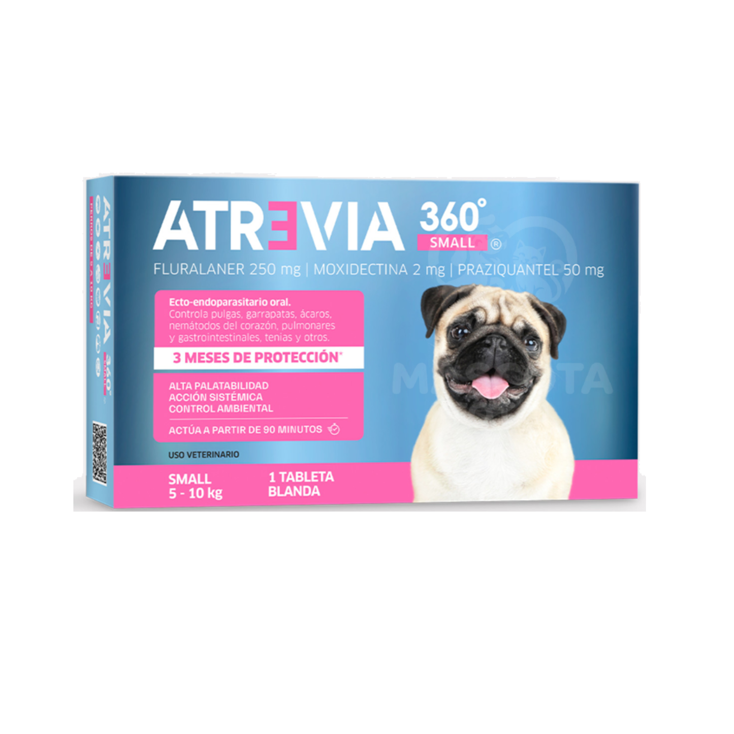 Atrevia® 360° | Ecto-endoparasitario Oral de Múltiple Acción con 12 Semanas de Protección