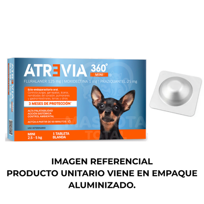 Atrevia® 360° | Ecto-endoparasitario Oral de Múltiple Acción con 12 Semanas de Protección