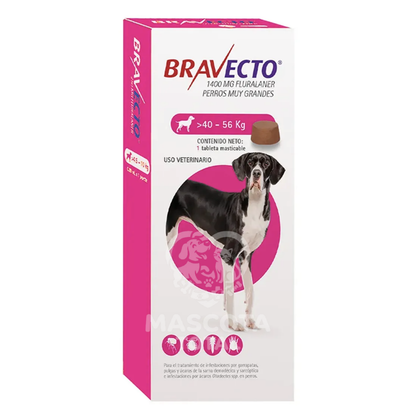 Bravecto® Tableta masticable | 3 Meses de Protección contra Pulgas, Garrapatas y Ácaros