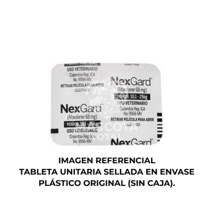 NexGard® Afoxolaner | Tableta Antipulgas y Garrapatas para Perros