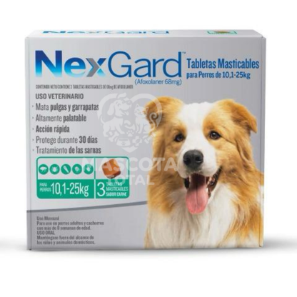 NexGard® Afoxolaner | Tableta Antipulgas y Garrapatas para Perros